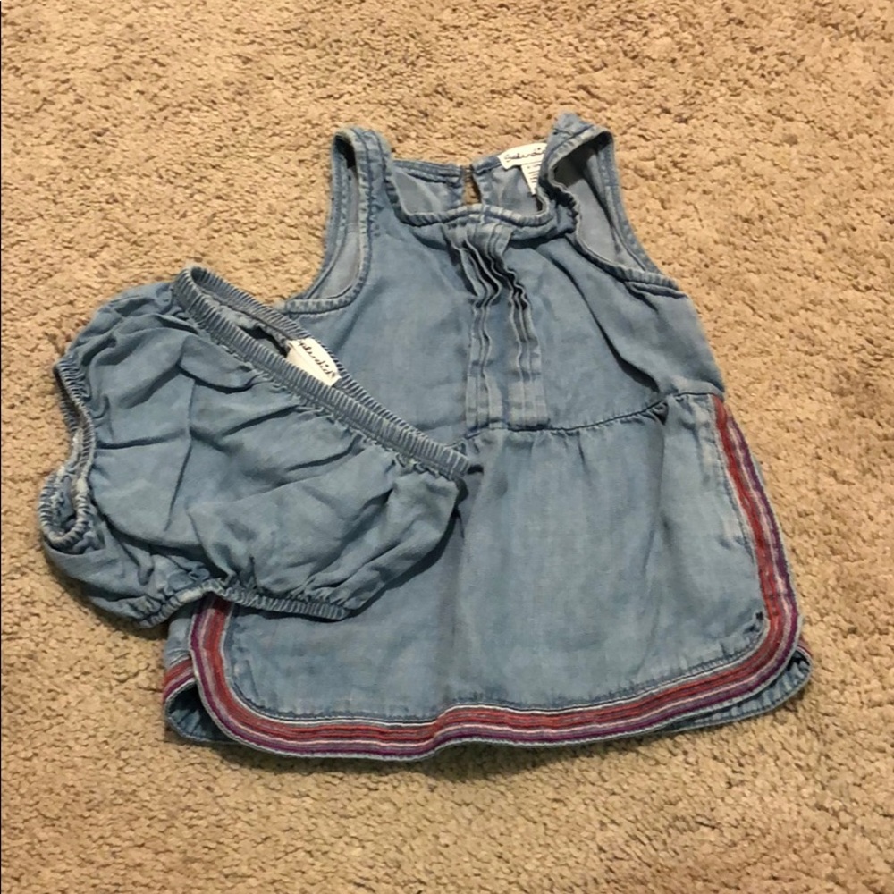 Splendid Baby Chambray Dress with Bloomers